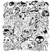 150 Pcs Black and White Car Sticker for Laptop Motorcycle Luggage Vinyl Graffiti Bomb Decal Bumper Skateboards Snowboard Awesome Travel Stickers Pack