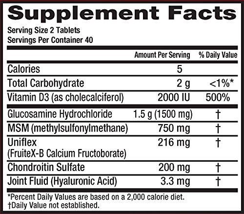 Move Free Advanced Plus Msm And Vitamin D3, 80 Tablets - Joint Health Supplement With Glucosamine And Chondroitin (Pack Of 4) #TOP5