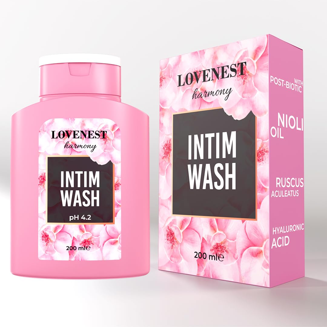 MARQUEENSBEAUTY Lovenest Intimate Wash for Women – pH Balanced, Odor Control, Postbiotic Formula – Hypoallergenic, Paraben-Free, Derma-Tested Feminine Hygiene Wash 200 mL by Marqueens Beauty