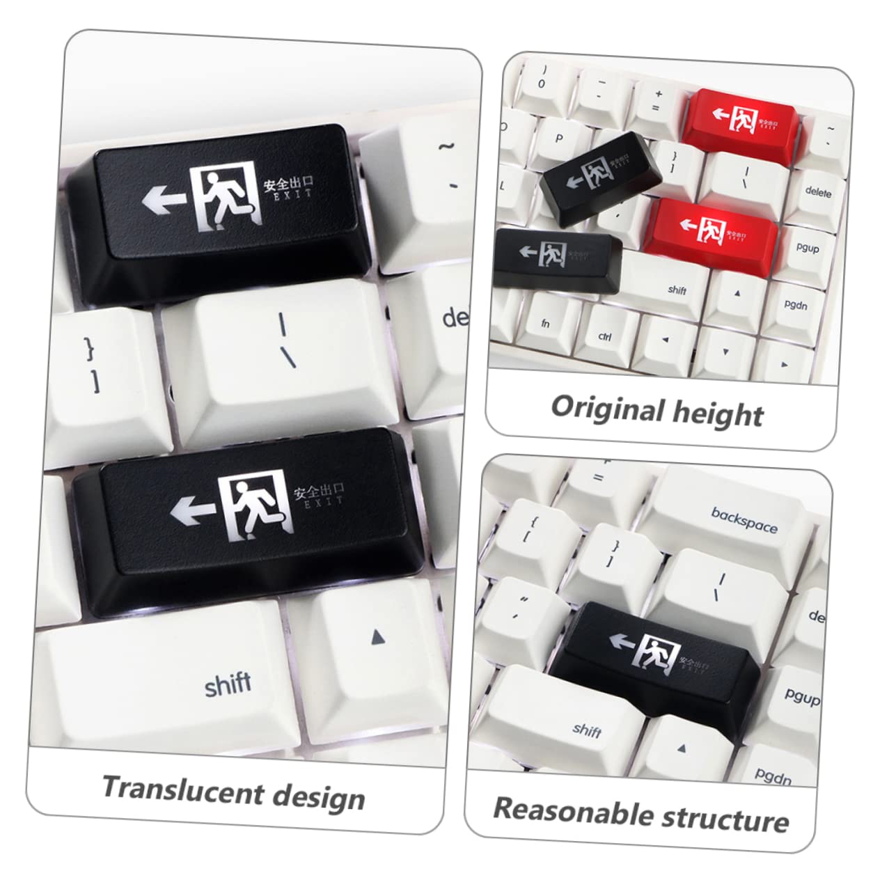 Veemoon 10pezzi Keycap Trasparenti Per Tastiera Meccanica Coperture Vuote Retroilluminate Facili Da Sostituire Per Appassionati Di Gaming e Tastiere Meccaniche