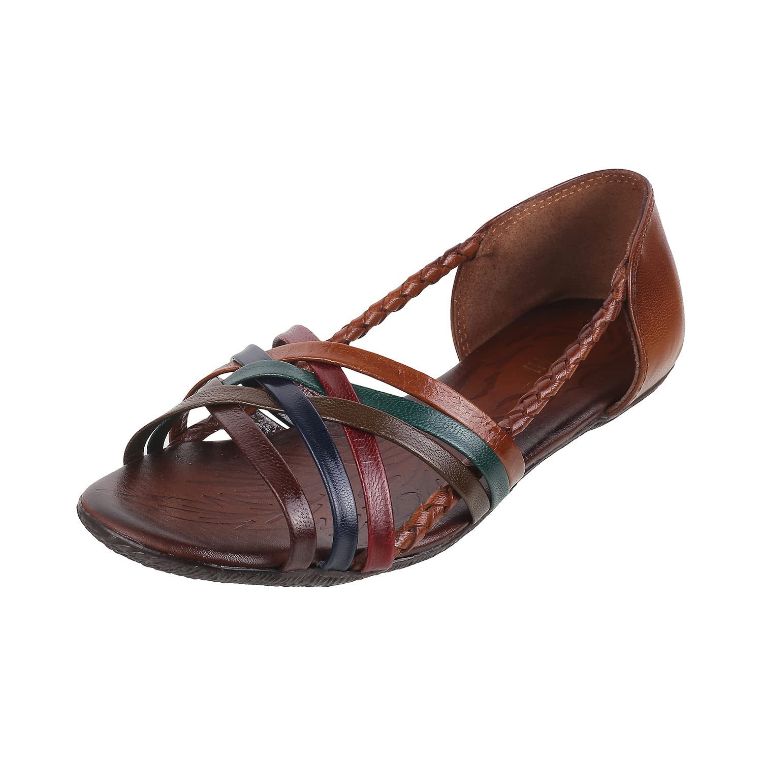 Mochi Women Tan Leather Sandals (33-3036-23-38) Size (5 UK (38 EU)) (B0B1F5GMZ6) Amazon Price History, Amazon Price Tracker