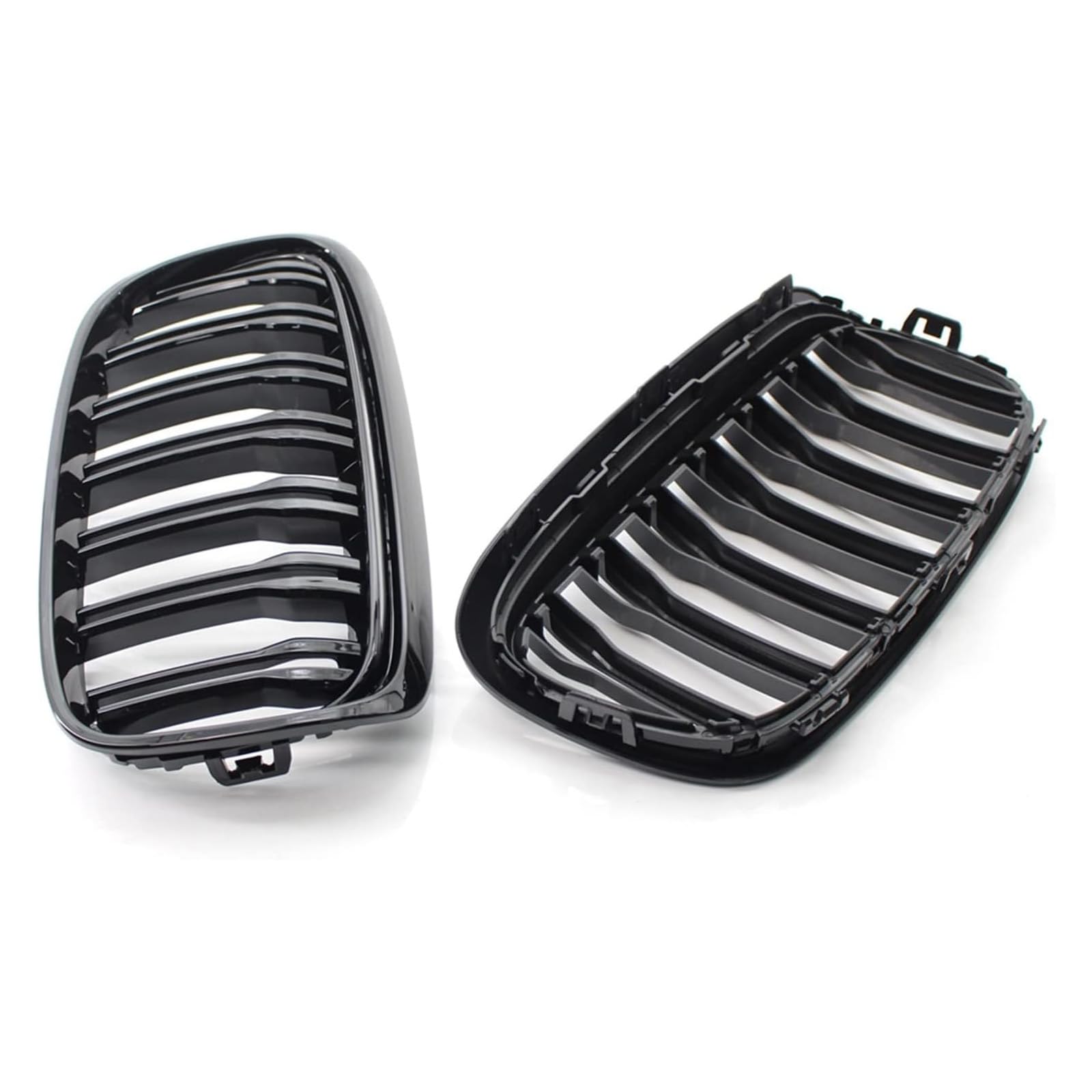 F45 Kühlergrill für BMW 2er F45 218i 220i Touring Nieren Doppelsteg Sport Kühlergrill Glanz Schwarz 2014 2015 2016 2017 2018