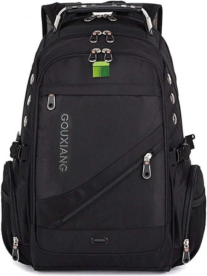 Business Laptop Backpack- Water Resistant Computer Bag with Multipfunction Sports Gym Bag College Backpack Travel Backpack Daypack Fits Under 16-Inch Laptop and Notebook, Black (B)