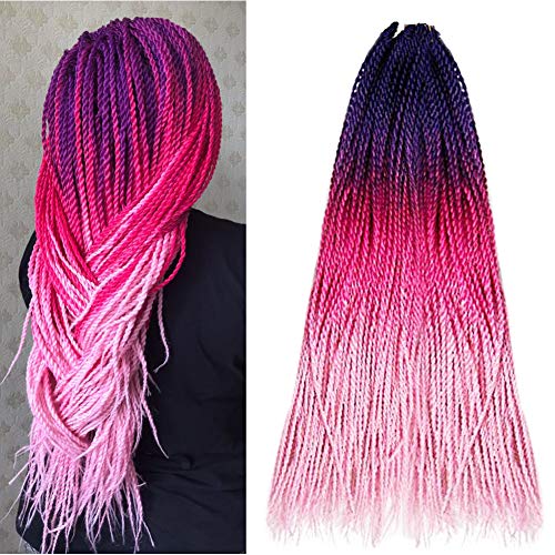 3 pack crochetesnt braidsveo hair 24 inch 30roots/pack synthetic hair for women (3pack -2s/38#)