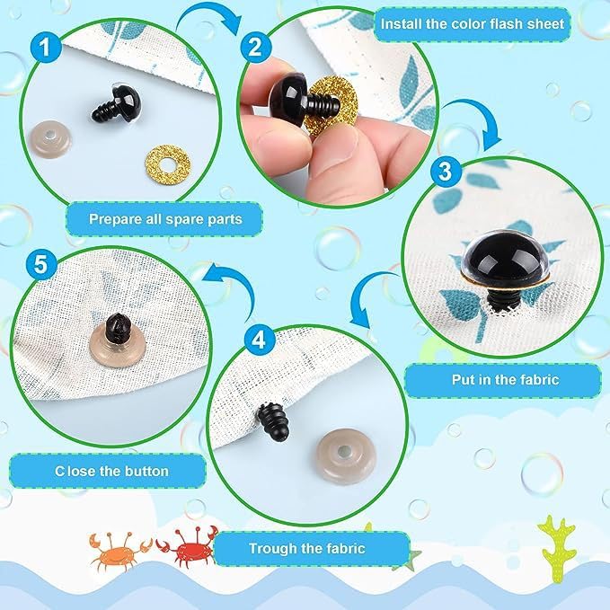Bogoro Yeux de Sécurité Trapézoïdaux,Yeux de Sécurité pour Animaux au Crochet,Yeux de Poupée Paillettes Colorés,Yeux de Sécurité et Nez de Sécurité pour Poupées, Jouets, Ours en Peluche Bogoro Yeux de Sécurité Trapézoïdaux,Yeux de Sécurité pour Animaux au Crochet,Yeux de Poupée Paillettes Colorés,Yeux de Sécurité et Nez de Sécurité pour Poupées, Jouets, Ours en Peluche
