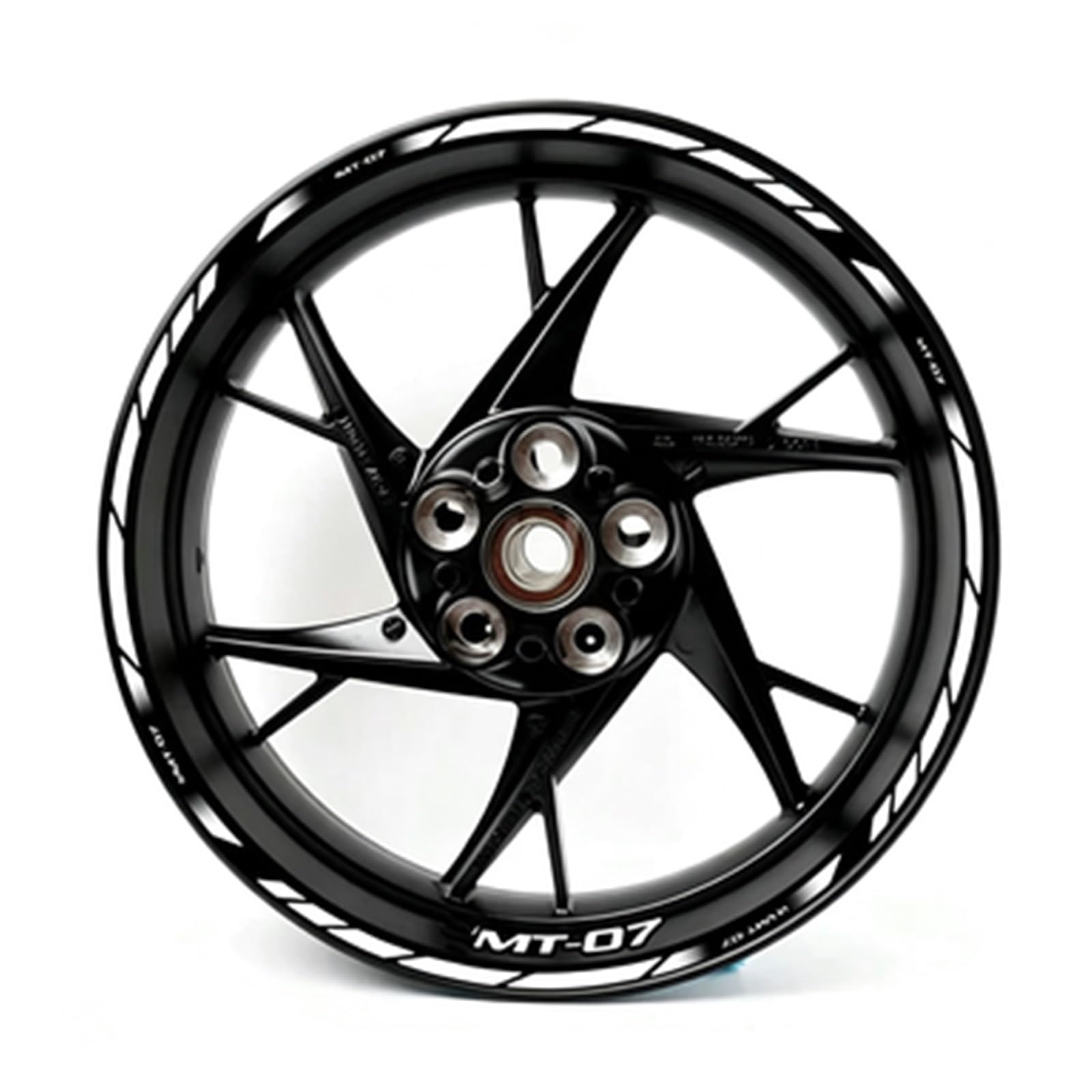 Reflective Motorcycle MT07 Wheel Stickers Rim Decal Set for Yamaha MT 07 2020 2021(Color14)
