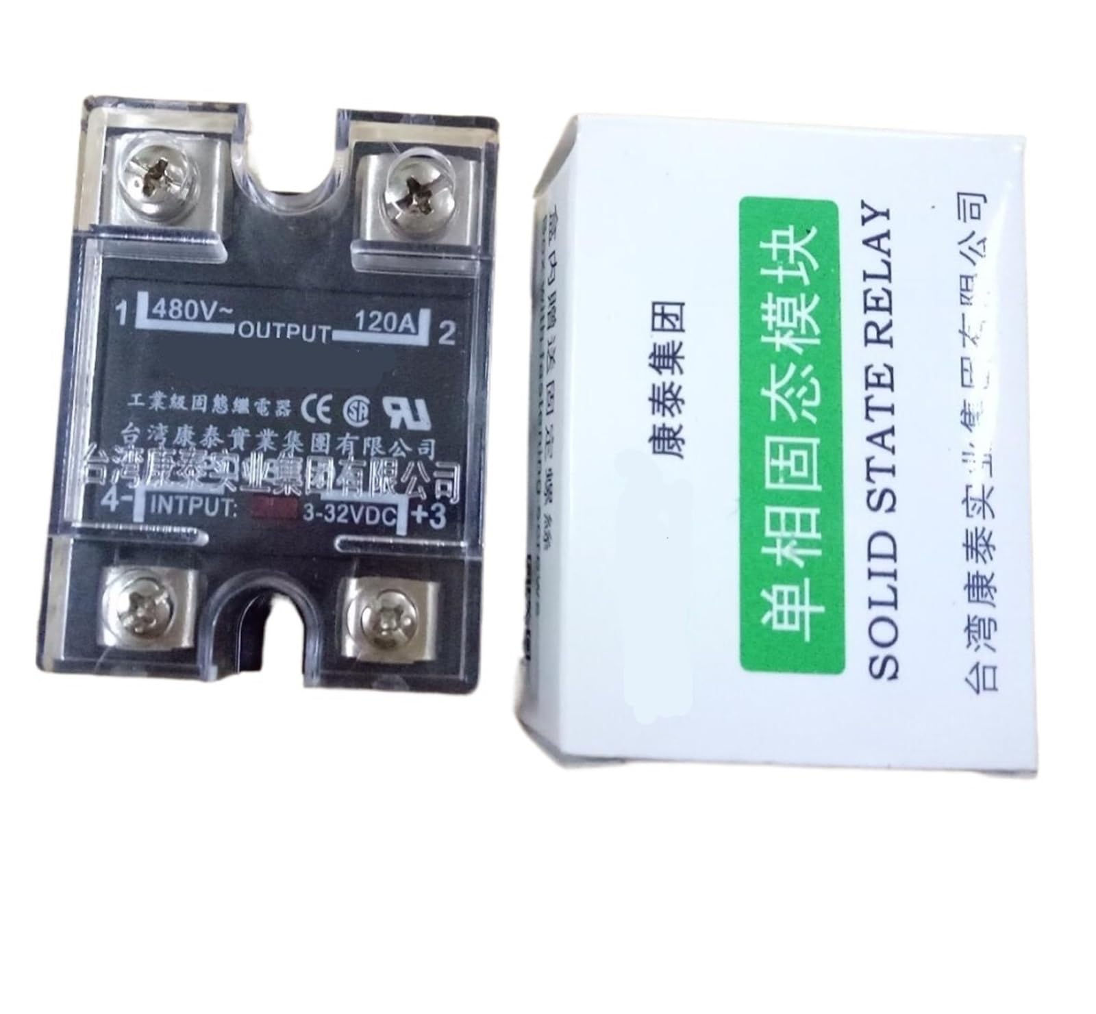 Relais semi-conducteurs SSR 120A PQLYT entrée 3-32VDC sortie 24-480VAC pour chauffage