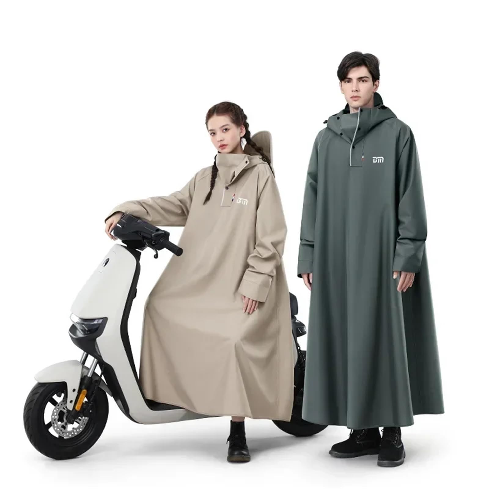 Poncho impermeable Poncho impermeable for motocicleta, talla grande, grueso y alargado, for adultos