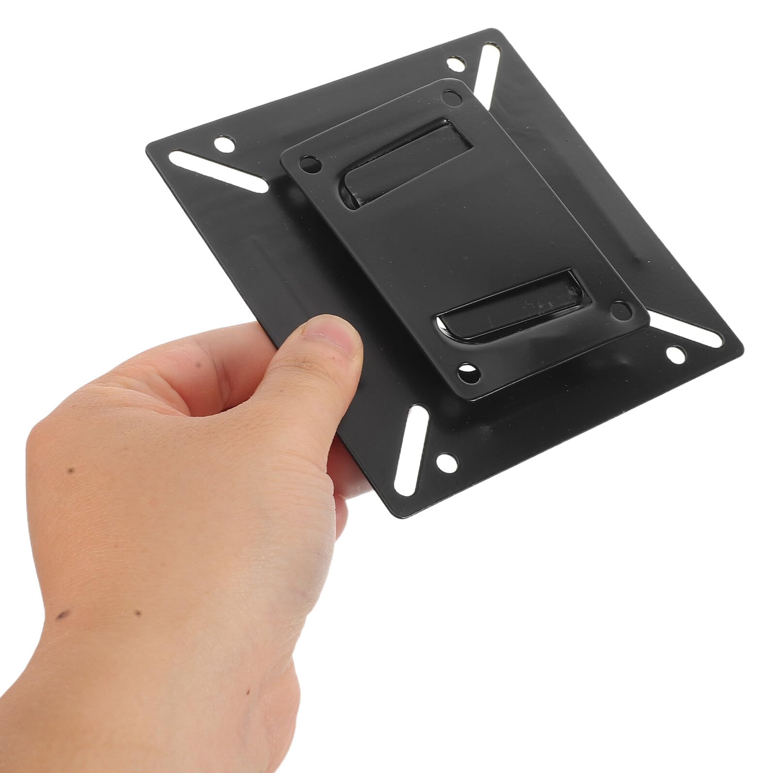 Mikinona 8 pezzi Staffa da Parete per Monitor Supporto in Ferro per Tv LCD e Cornici Digitali Rotazione Multidirezionale per Casa e Ufficio
