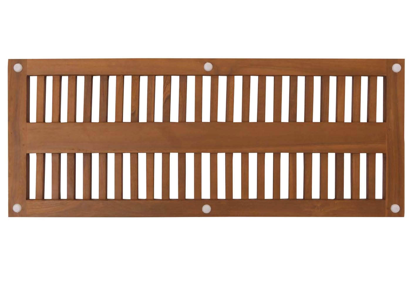 Mendler Teak-Badematte HWC-M86 3x40x100cm | Duschmatte, Badvorleger, hochwertiges B-Grade-Teak, (Kernholz, 20-30 Jahre)