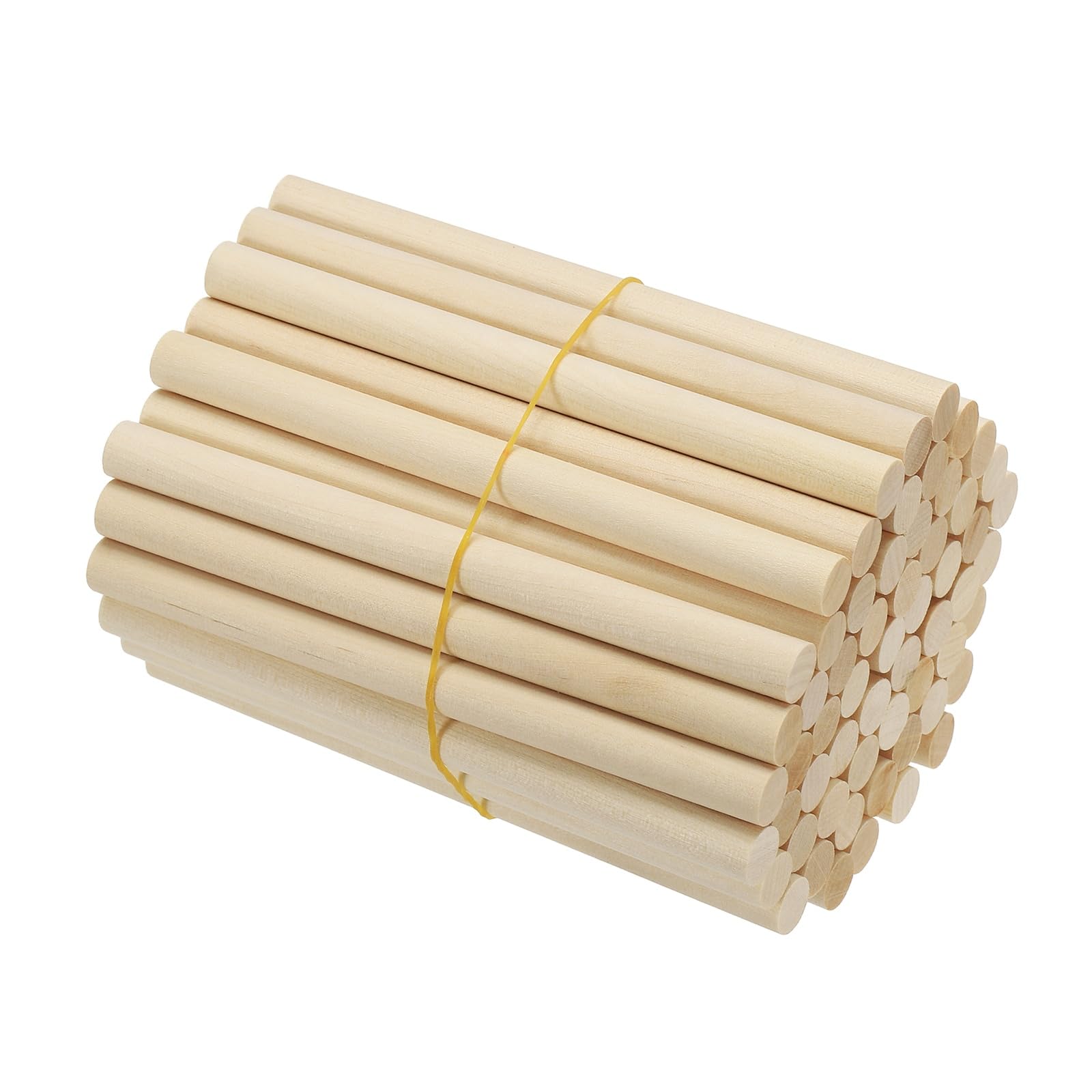 PATIKIL 5/16 x 4 Inch Wooden Dowel Rod 60 Pcs Wood Dowels for Craft Natural Color