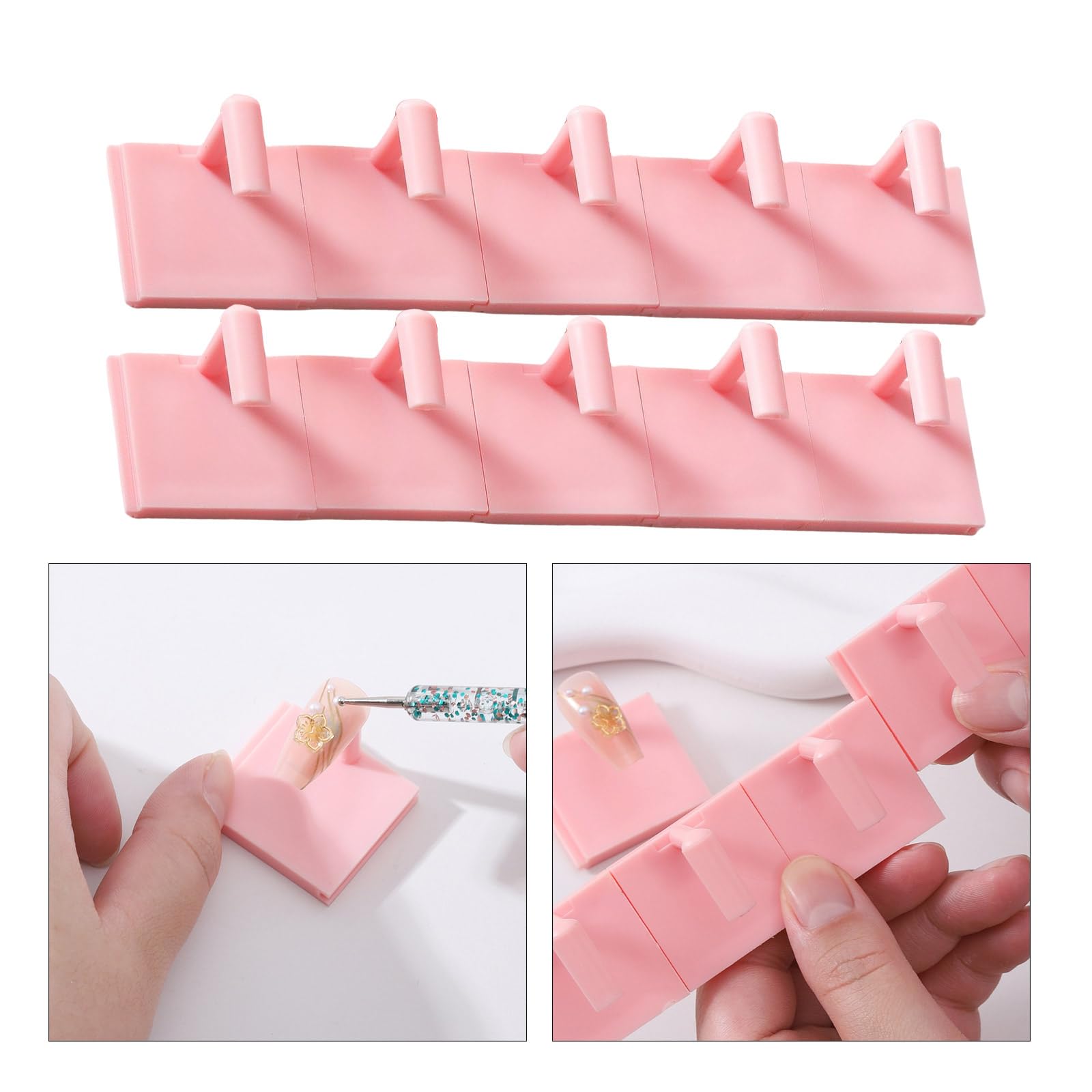 Nails Stand For Press On Nails Tips Practice Holder False Nails Tip Holder Nails Holder Manicures Tool