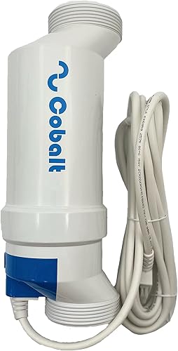 Nu Cobalt NC-25B Célula Cloradora de Agua Salada. NC-25B Reemplaza Celda para Sistema Clorinador para Piscina de 25.000 galones de Agua y Lleva Dos