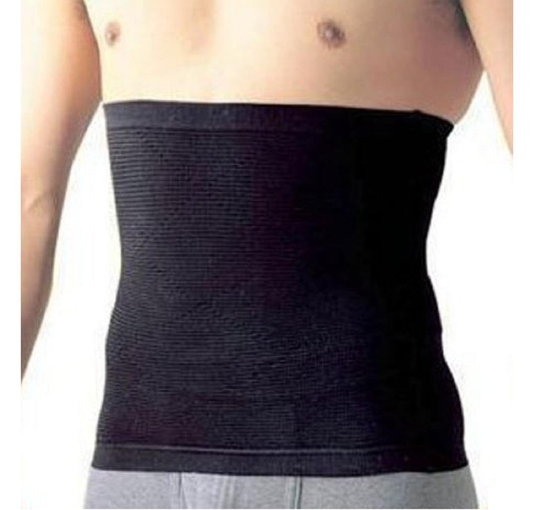 Men's Waist Trimmer Belt Waist Shaper Beer Belly Waist Wrapper Support with Stylus (L)