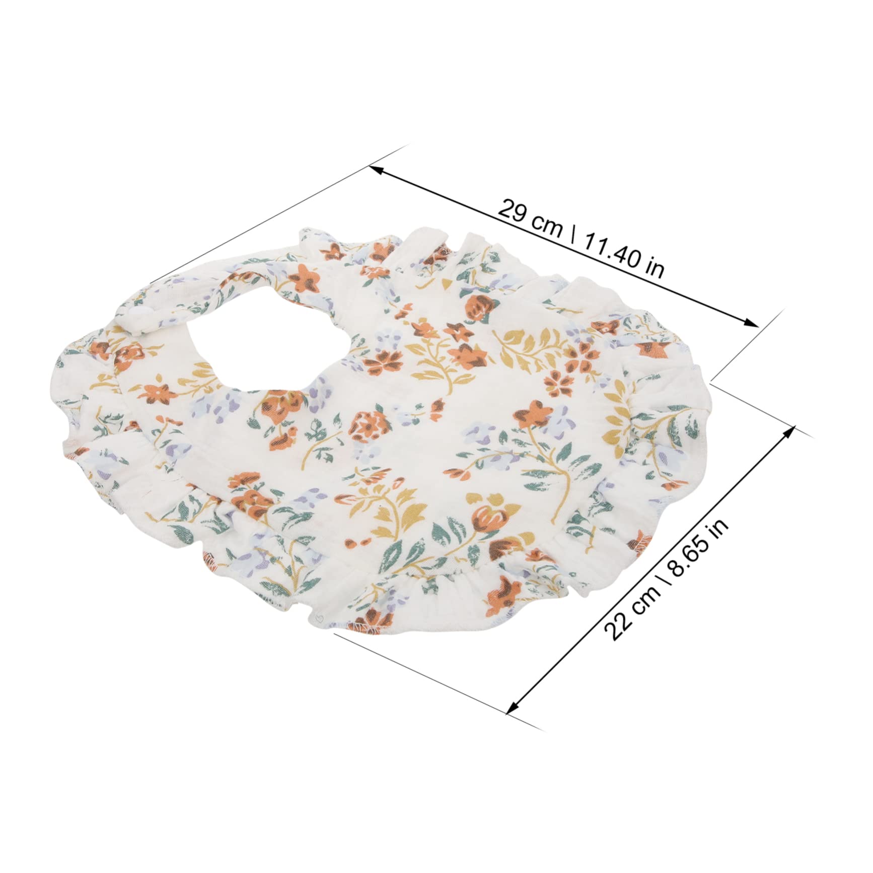 Toyvian 12pezzi Bavaglini Cotone Per Ragazzo Ragazza Design Elegante e Ruffled Bavaglini Multiuso Per Sbavamento Alimentazione e Morbidi e Assorbenti Adatti Per Bambine