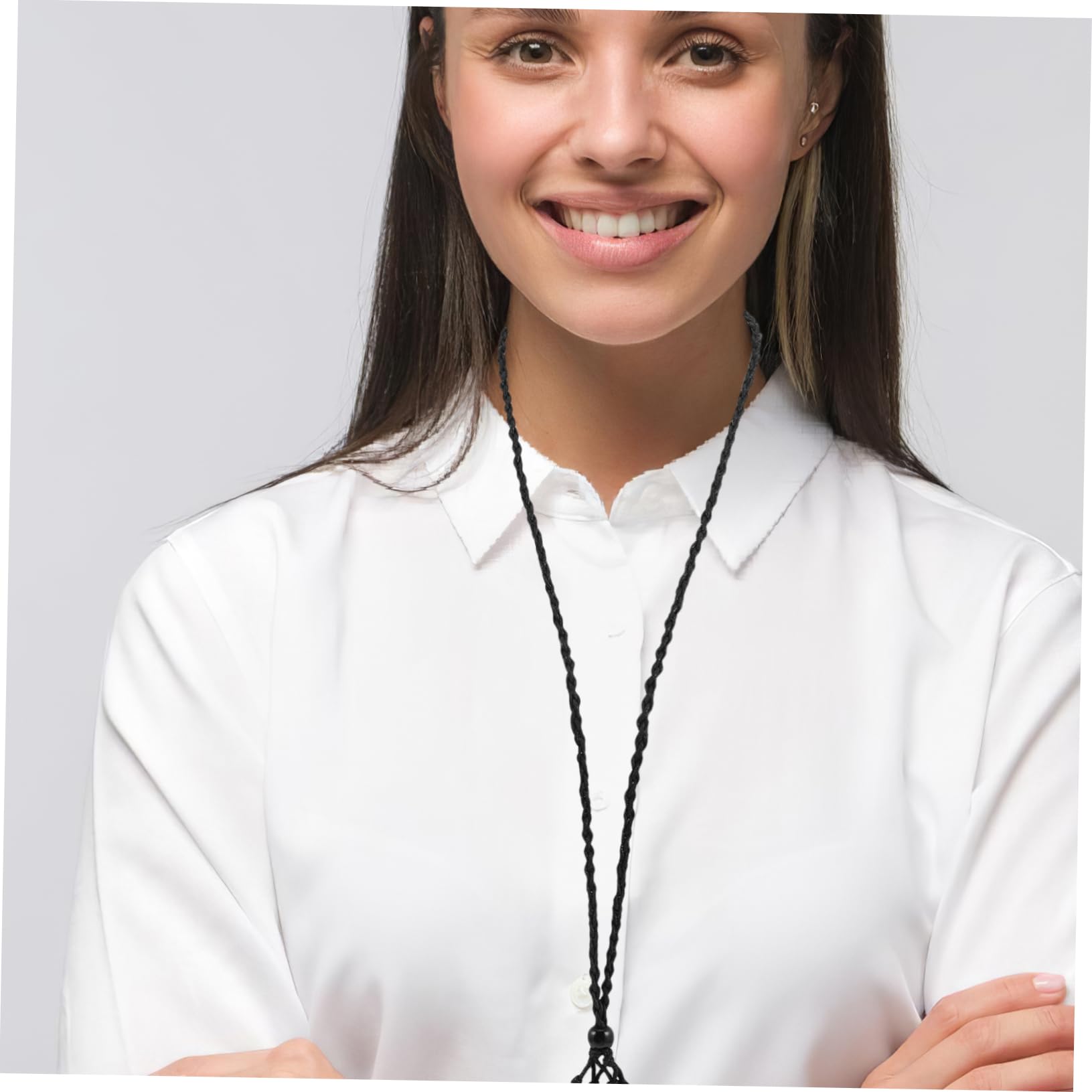 Cordino Collana Intrecciato Regolabile Nero 24 Pezzi per Gioielli | Tessuto, Stile Etnico Artigianale, per Occasioni Formali e Progetti DIY
