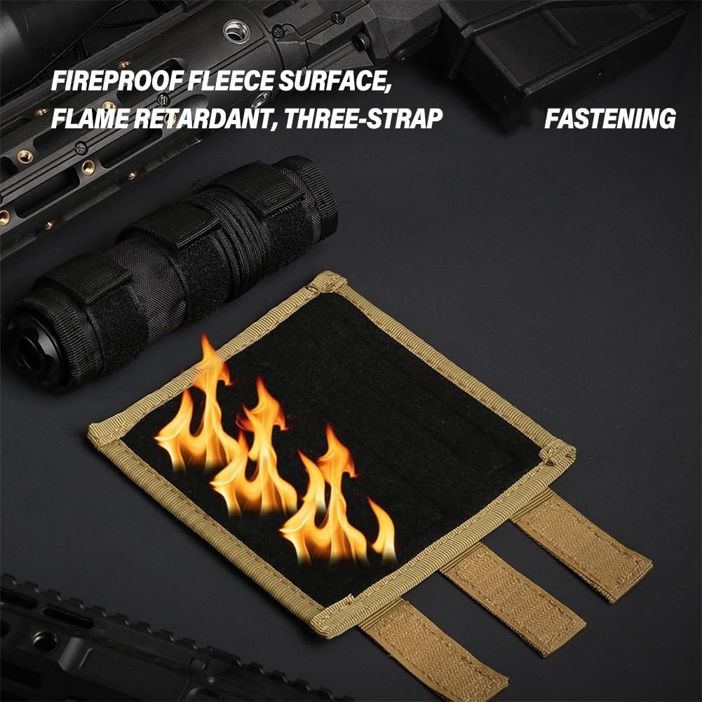 Funda para Supresor Táctico - 4/5/6/7/9 Pulgadas Resistente Al Calor Funda Protectora A Prueba De Quemaduras para CS, Caza, Tiro, Juego De Guerra