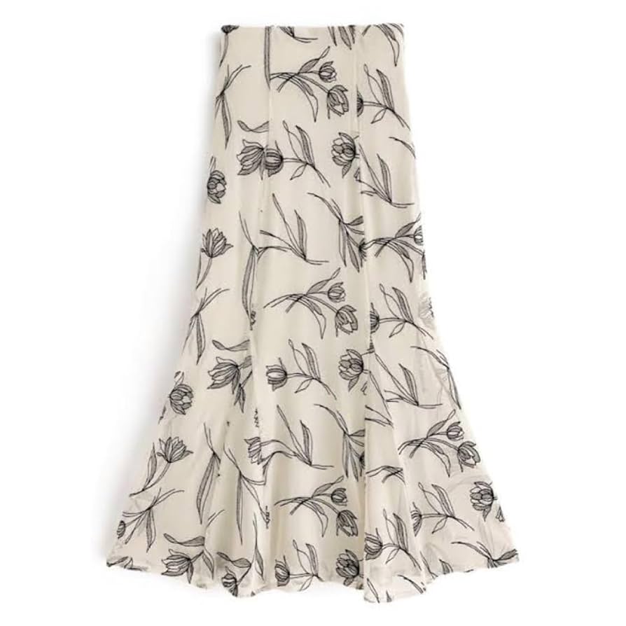 【新品タグ付】アニュアンス　1周年記念100着限定品　レースマーメイドスカート アニュアンス anuans レースマーメードスカート （LIGHT GREY