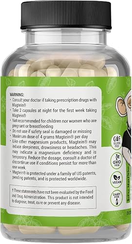 Miniatura 3 de Bored Nutrition M2K Magteína Magnesio L-treonato y Ashwagandha Suplemento - 1500 mg Magteína, 300 mg KSM-66, más 200 mg de magnesio