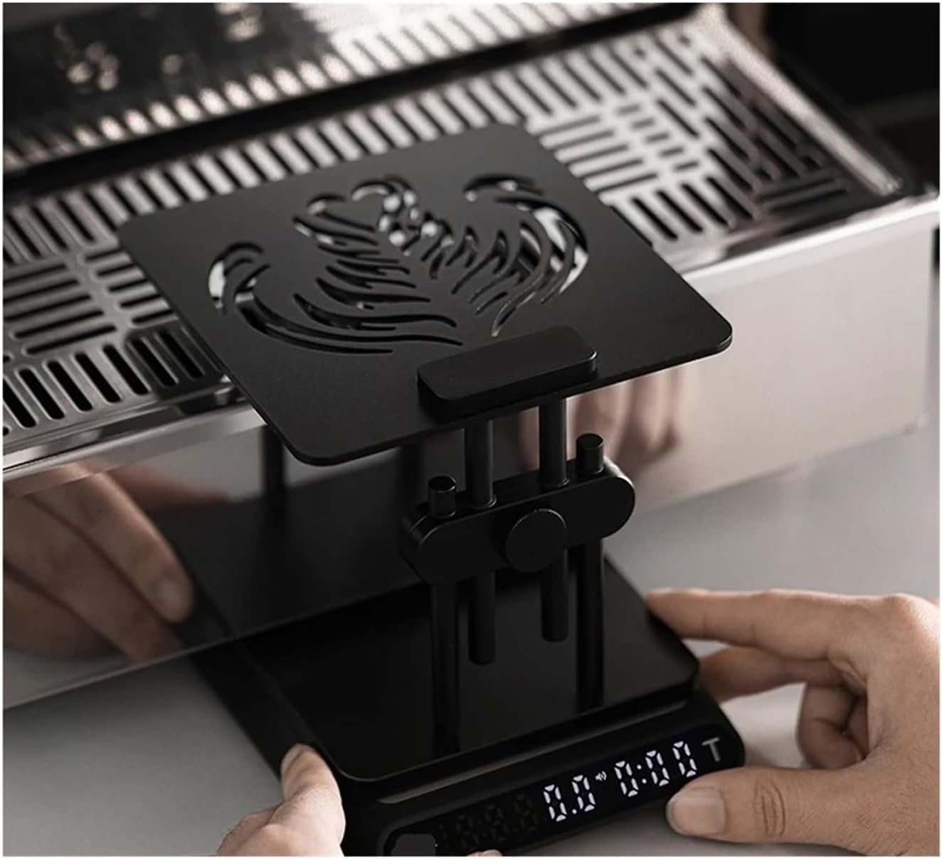 Compatible For MHW-3BOMBER Adjustable Height， Coffee Weighing Rack With Silicone Non-slip Base Electronic Scale Stand Waterproof