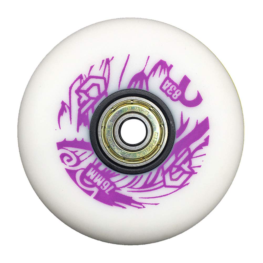 Genérico Ruedas de Repuesto para Patines en Línea Exterior Interior 8 Ruedas 83A de 72 mm, 76 mm Y 80 mm con Rodamientos, Resistentes Al Desgaste.