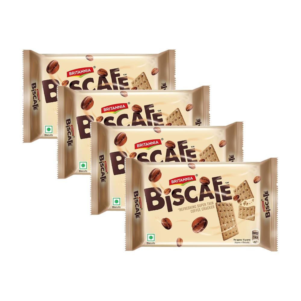 Amazon.com: BRITANNIA BisCafe 3.52oz (100g) - Super Thin Coffee