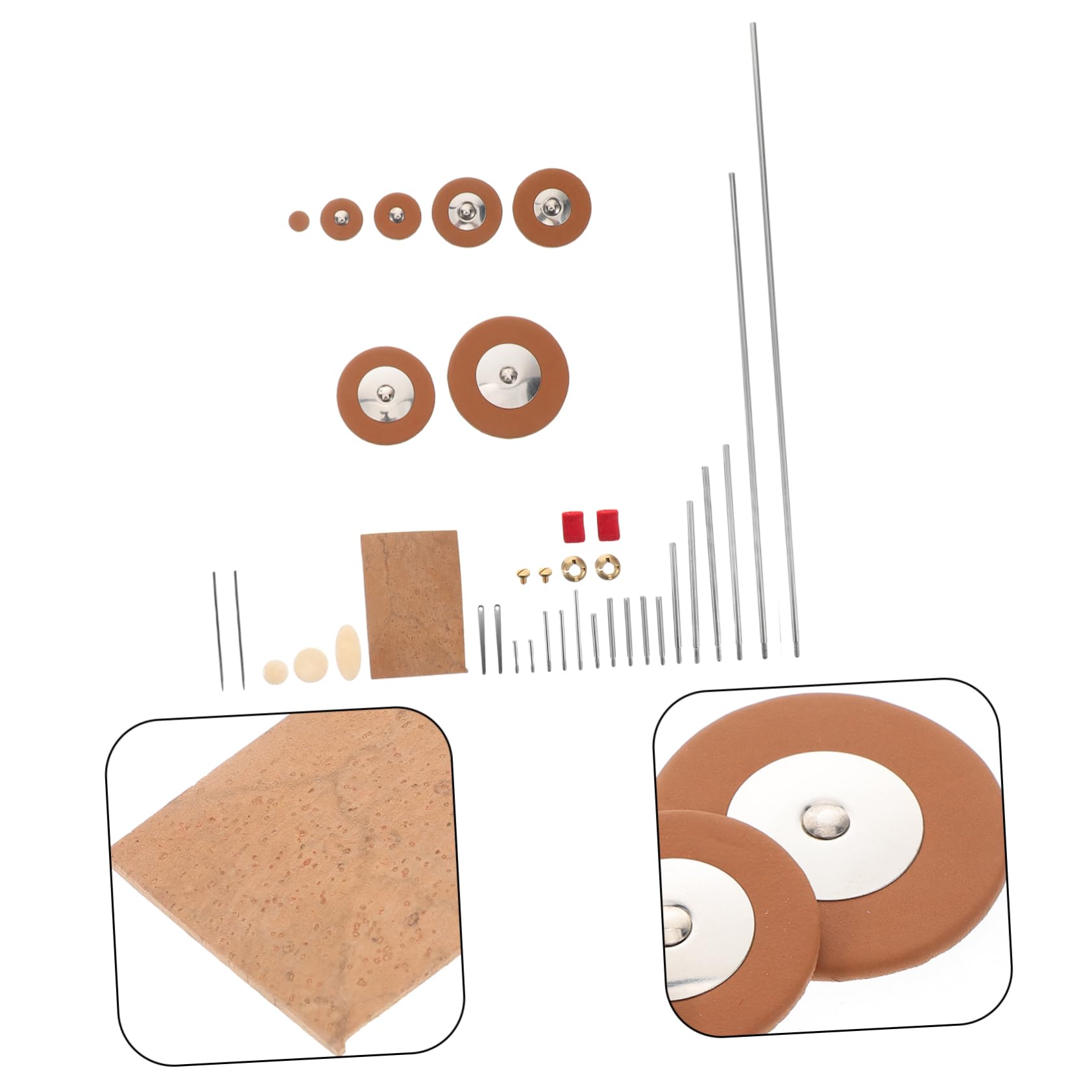 Kit Manutenzione Sassofono Tenore, Riparazione Strumenti | Acciaio Inossidabile, Accessori Metallici Multipli, per Fiati e Sax Tenore, Uso DIY