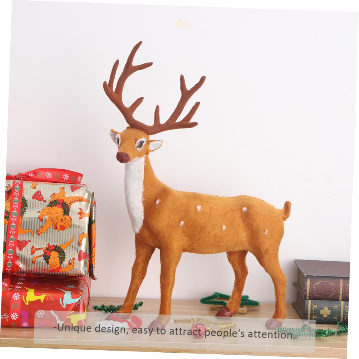 Alipis Décorations De Noël en Forme D'Élan 6 Pièces Décoration Créative pour La Maison