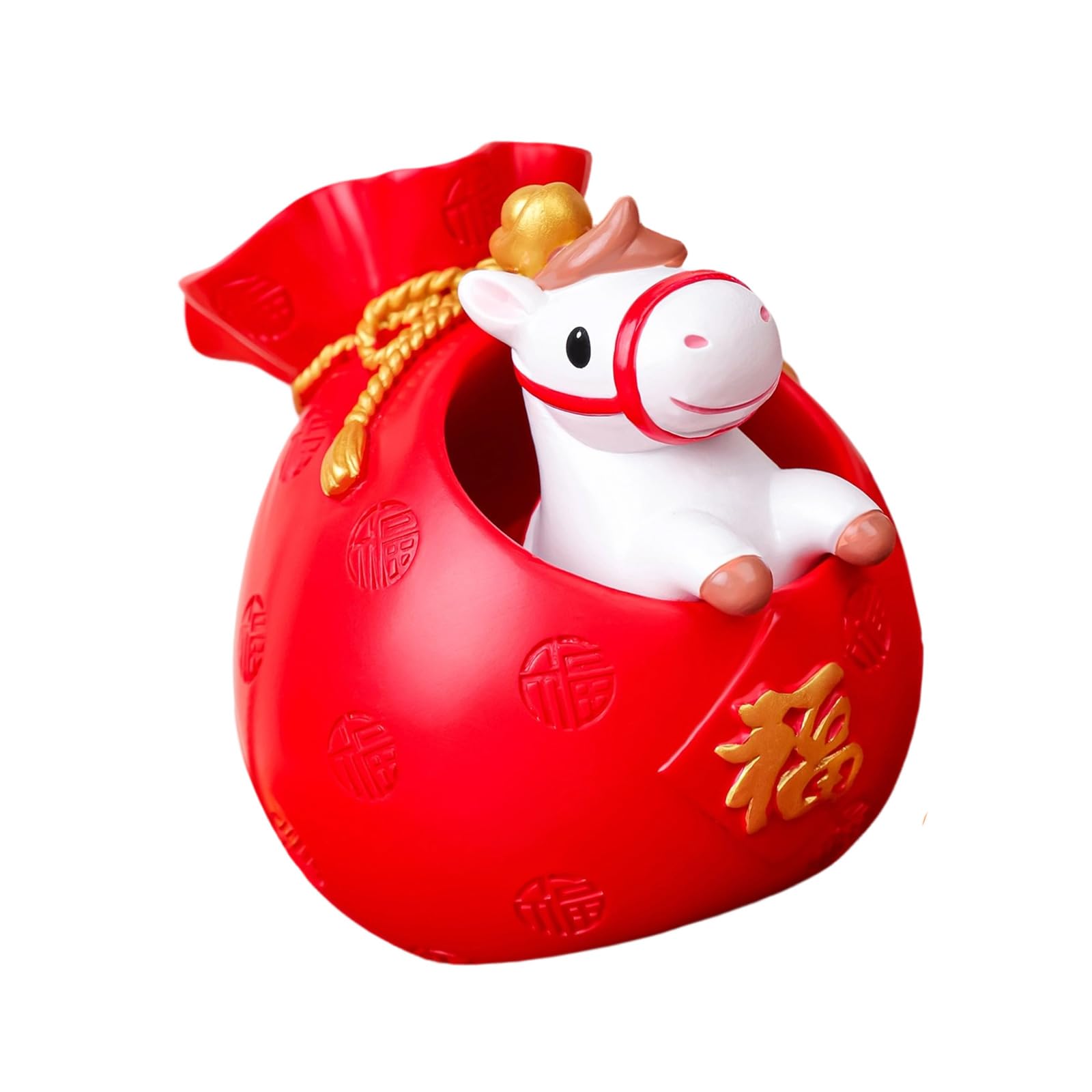 Shurhome Horse Statues Positive Energy Good Luck Showpiece Zodiacs Figurines Sculptures Table Ornament Home Decors Gift Chinese Zodiacs Figurines