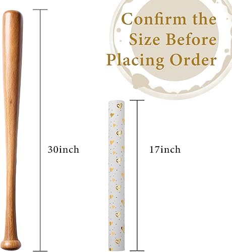 Miniatura 5 de Homeral Rollo de Papel de Regalo Kraft con Corazones - Diseño de Lámina Dorada en Relieve 3D, Envoltura de Regalo de Lujo para el Día de San