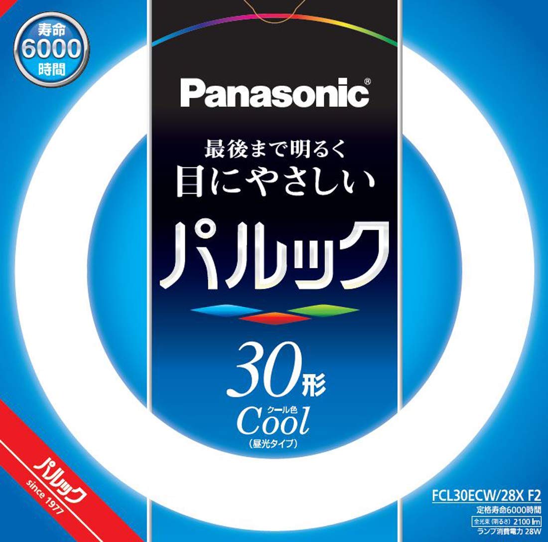 Amazon | パナソニック 蛍光灯丸形 30形 クール色 パルック