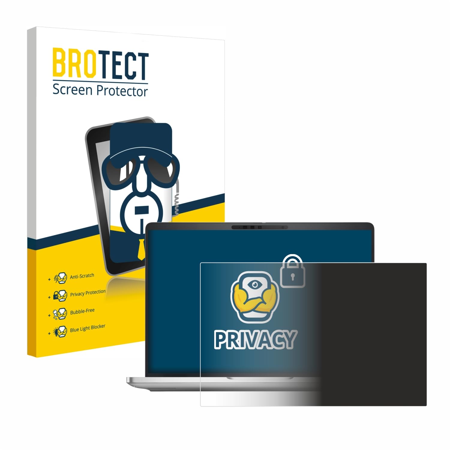 brotect Protection Anti-Espion pour Dell Pro 13 Plus Laptop PB13250 [Anti-Spy, Privacy Film, Écran de Confidentialité, filtre de lumière bleue]