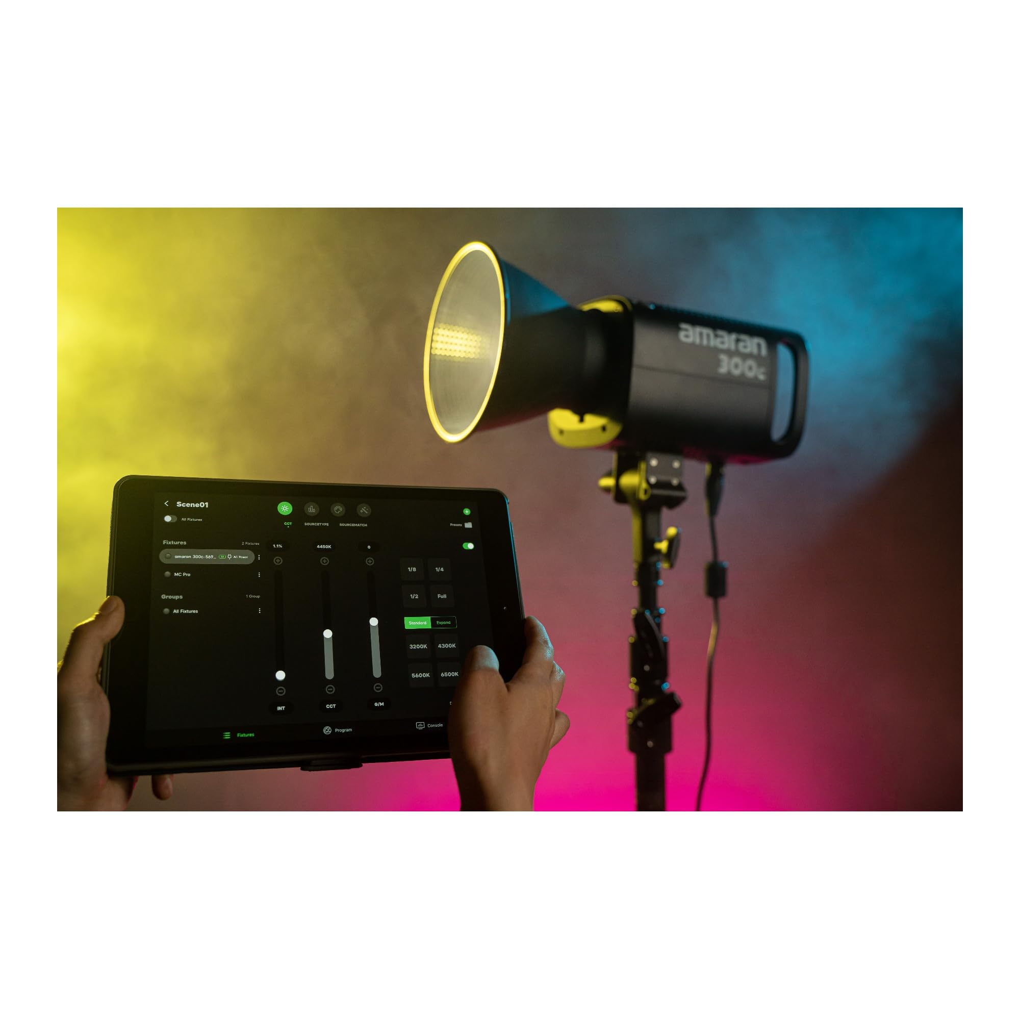 amaran 300c RGB ledライト Amazon | Aputure Amaran 300C RGBWW 300W RGB定常光ライト LED