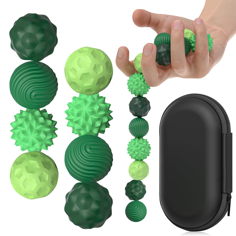 8Pcs Magnetic Balls Fidget Toy, Magnetic Sensory Fidget Balls, Silicone Ball Tactile Fidget Toys