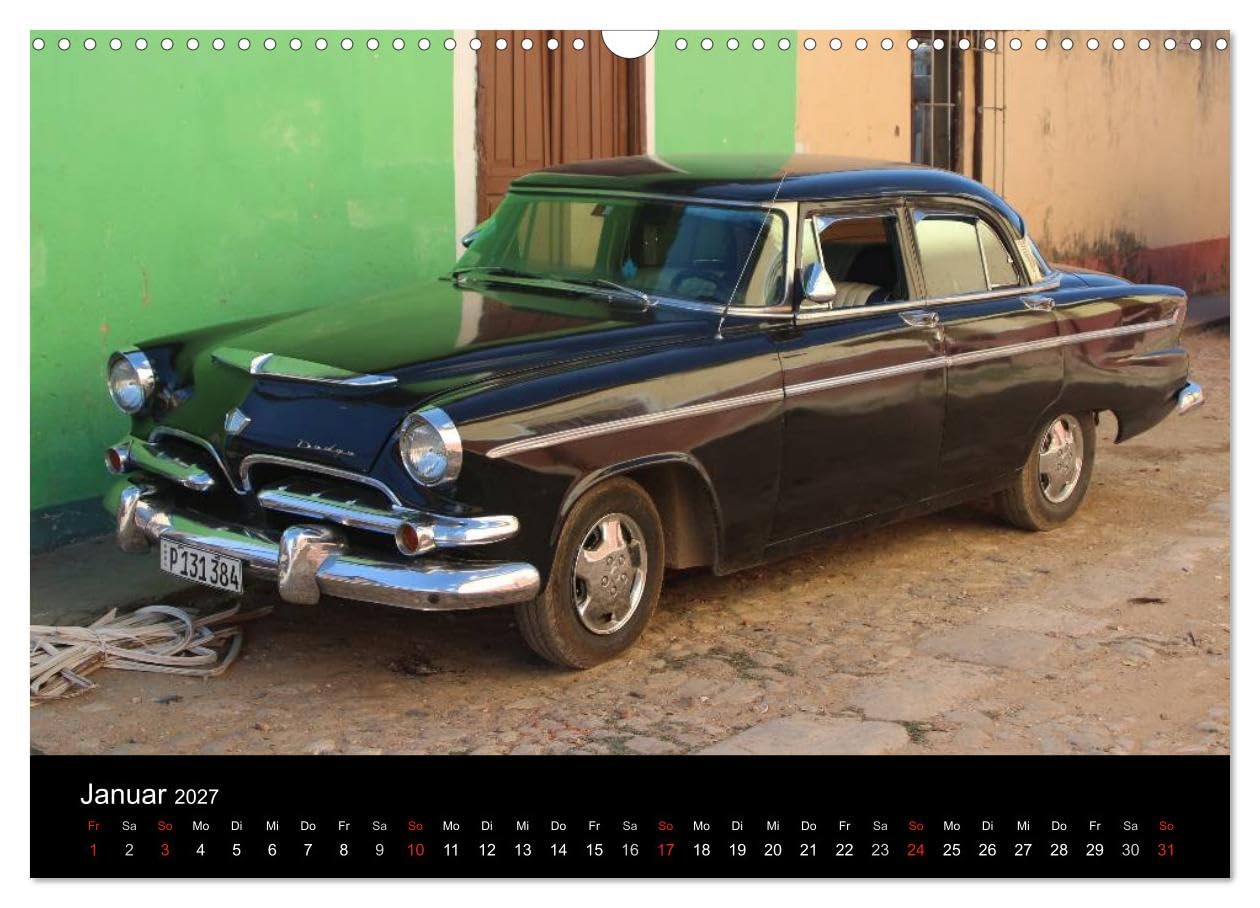 CALVENDO - Oldtimerträume auf KUBA (Wandkalender 2027 DIN A3 quer), Monatskalender: Kalender mit einem Querschnitt der auf Kuba anzutreffenden Oldtimer.
