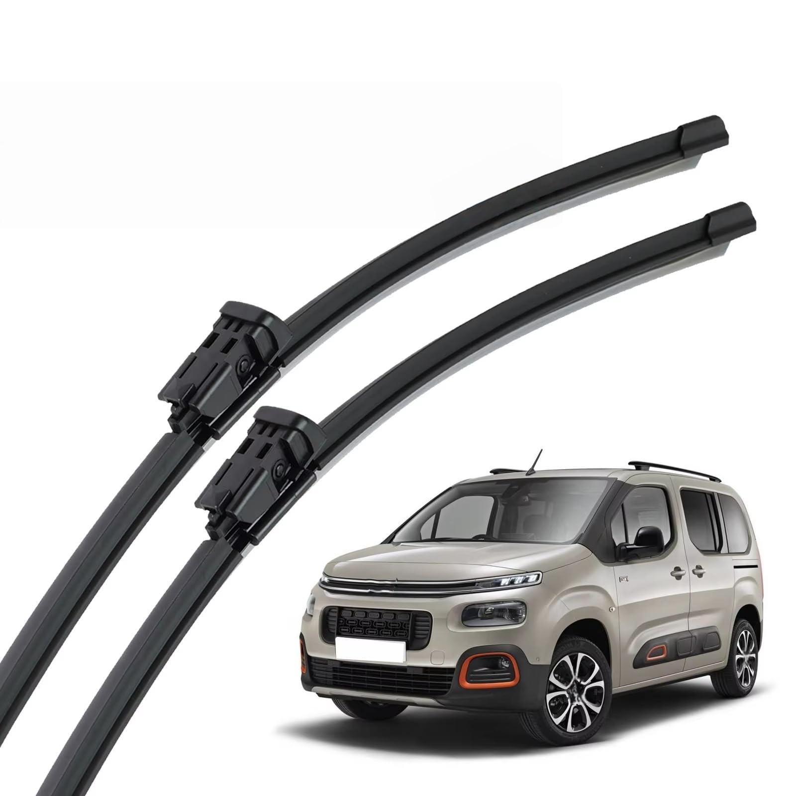 PAPEP Windscreen Wiper Blades for Citroen Berlingo K9 2018-2026 24"+17", Front Replacement Wipers OEM Quality Water Repellent Rubber Automotive Windshield