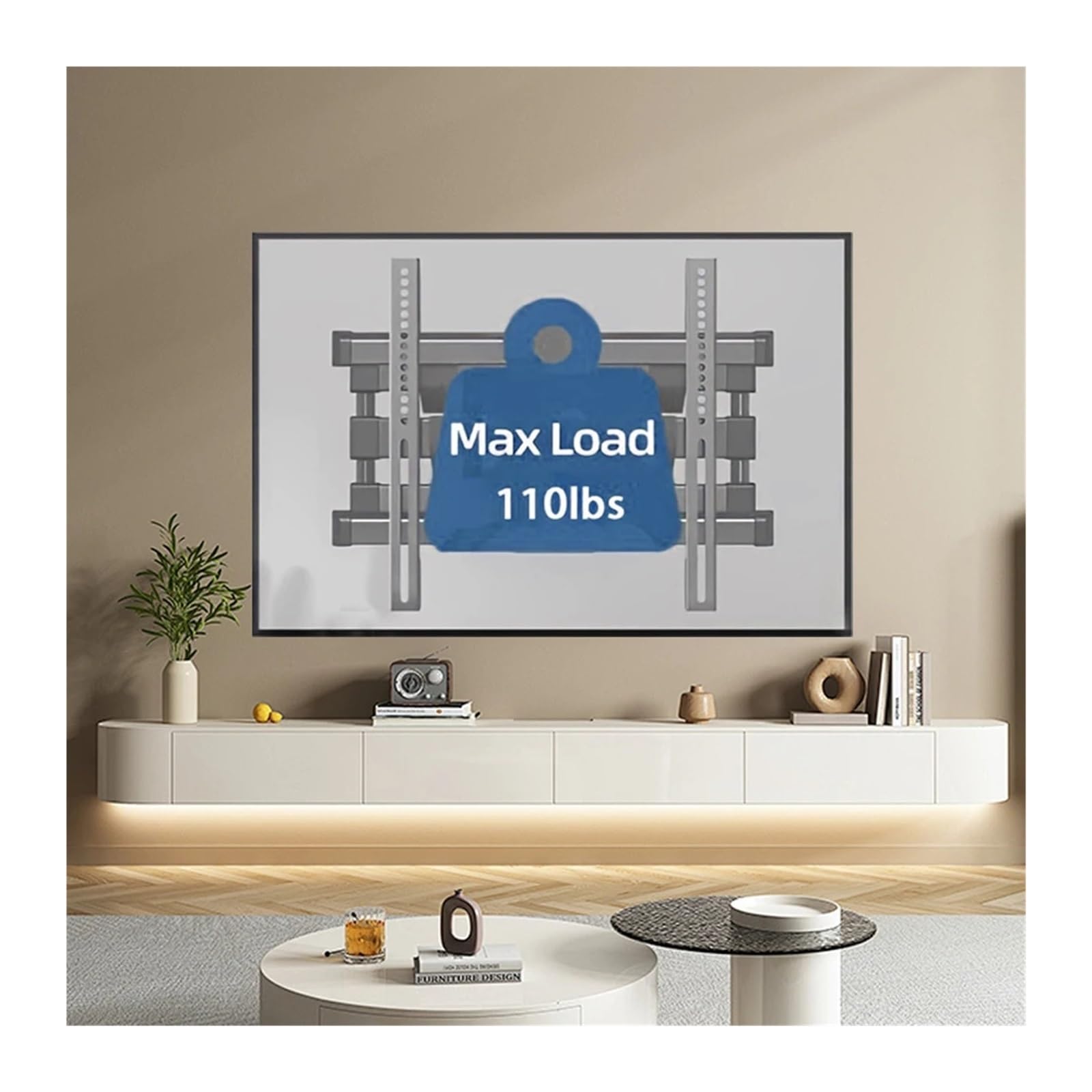 Soporte De Pared For TV De Movimiento Completo