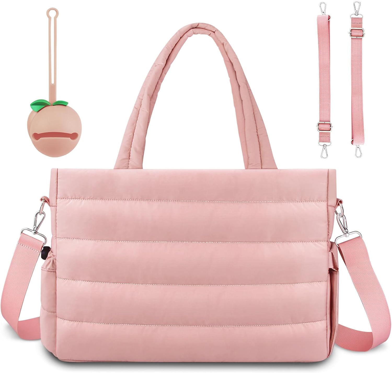 Diaper Bag Tote, Baby Diaper Tote Bags Crossbody Hospital Bag Travel Large Mommy Bag, with Silicone Pacifier Case Diaper Bag Tote, Baby Diaper Tote Bags Crossbody Hospital Bag Travel Large Mommy Bag, with Silicone Pacifier Case