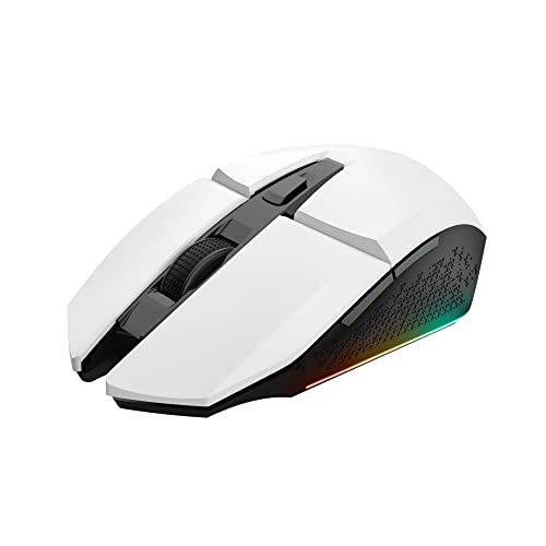 GXT 110W Felox Mouse Gaming Wireless Ricaricabile, 80 Ore di Autonomia, 800-4800 DPI, Illuminazione LED, 6 Pulsanti, Mouse Senza Fili RGB per Computer, Laptop, Windows - Bianco - Mouse gaming - Immagine 8