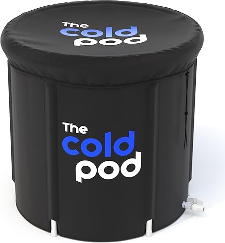 The Cold Pod Bañera de hielo para atletas con tapa: 88 galones de agua fría para recuperación, baño de hielo portátil de múltiples capas