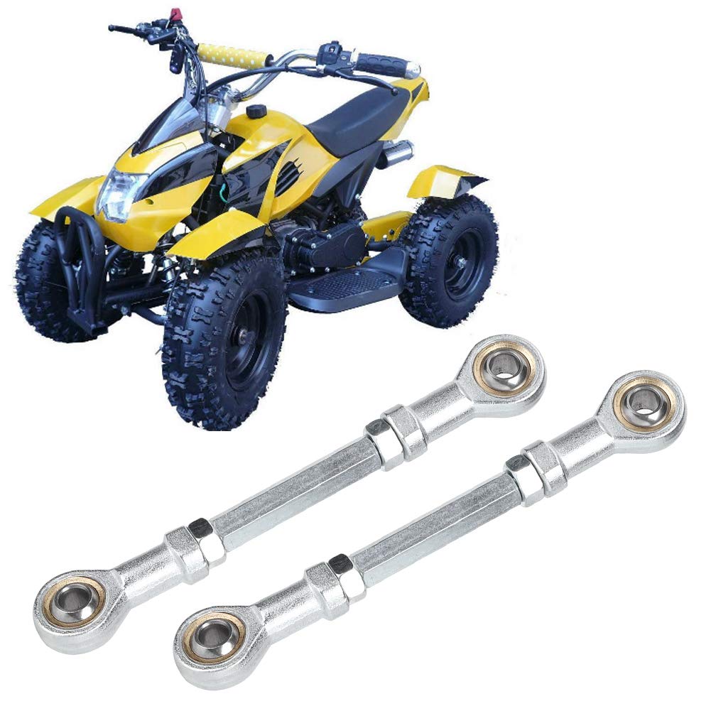 Zestaw drążka kierowniczego, 2 szt.150-170mm 8mm kolumna kierownicy motocykla łącznik drążka kierowniczego zestaw przegub kulowy pasuje do 9cc elektryczny Mini ATV gokart