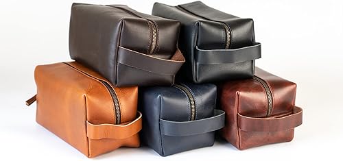 Miniatura 8 de Neceser de cuero genuino, regalos del día del padre, regalo para papá, neceser de viaje, neceser para hombre, neceser para hombre, 3 Negro, Neceser