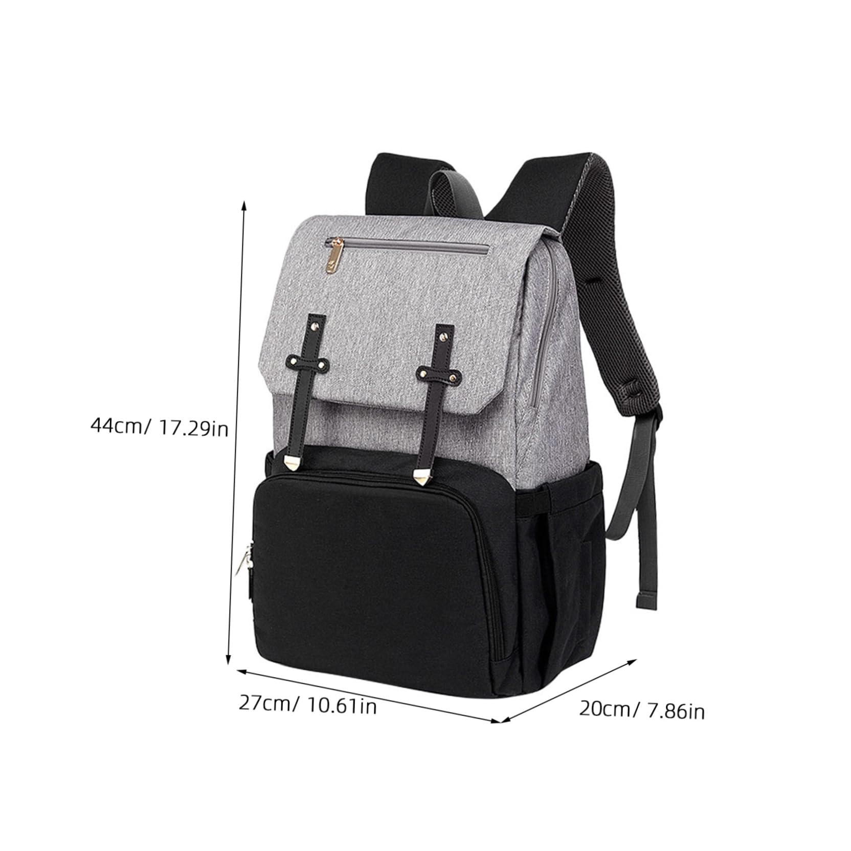 Mehrzweck Reiserucksack mit Doppelter Schultertasche aus Oxford Stoff Großer Wickelrucksack für Mama für Ausflüge und Alltag