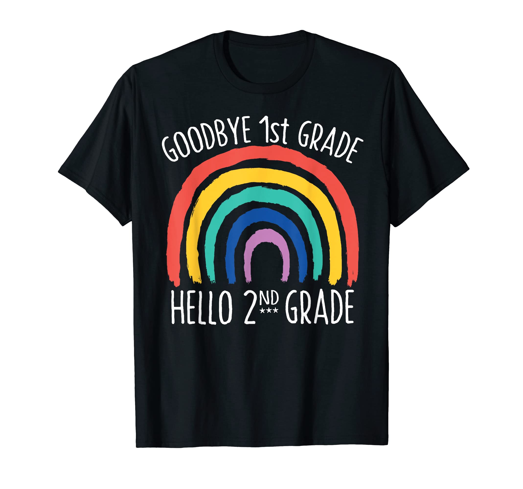 GOODBYE 1st GRADE HELLO 2nd GRADE School Teacher Student T-Shirt, Black