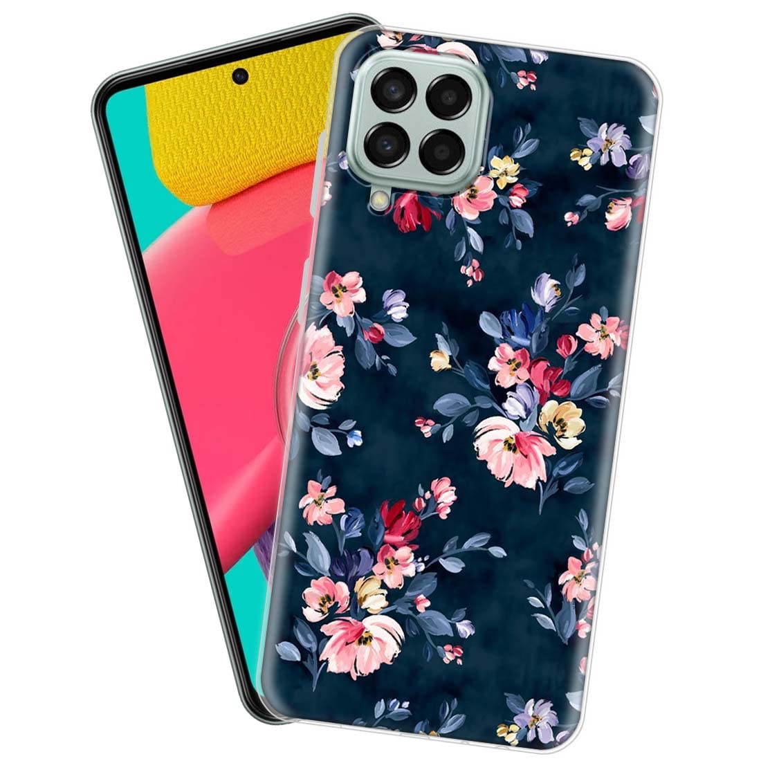 Fashionury Back Cover for Samsung Galaxy M53 5G Designer | Printed|Transparent |Flexible| Silicon-D0043 (B09YTMTSBV) Amazon Price History, Amazon Price Tracker
