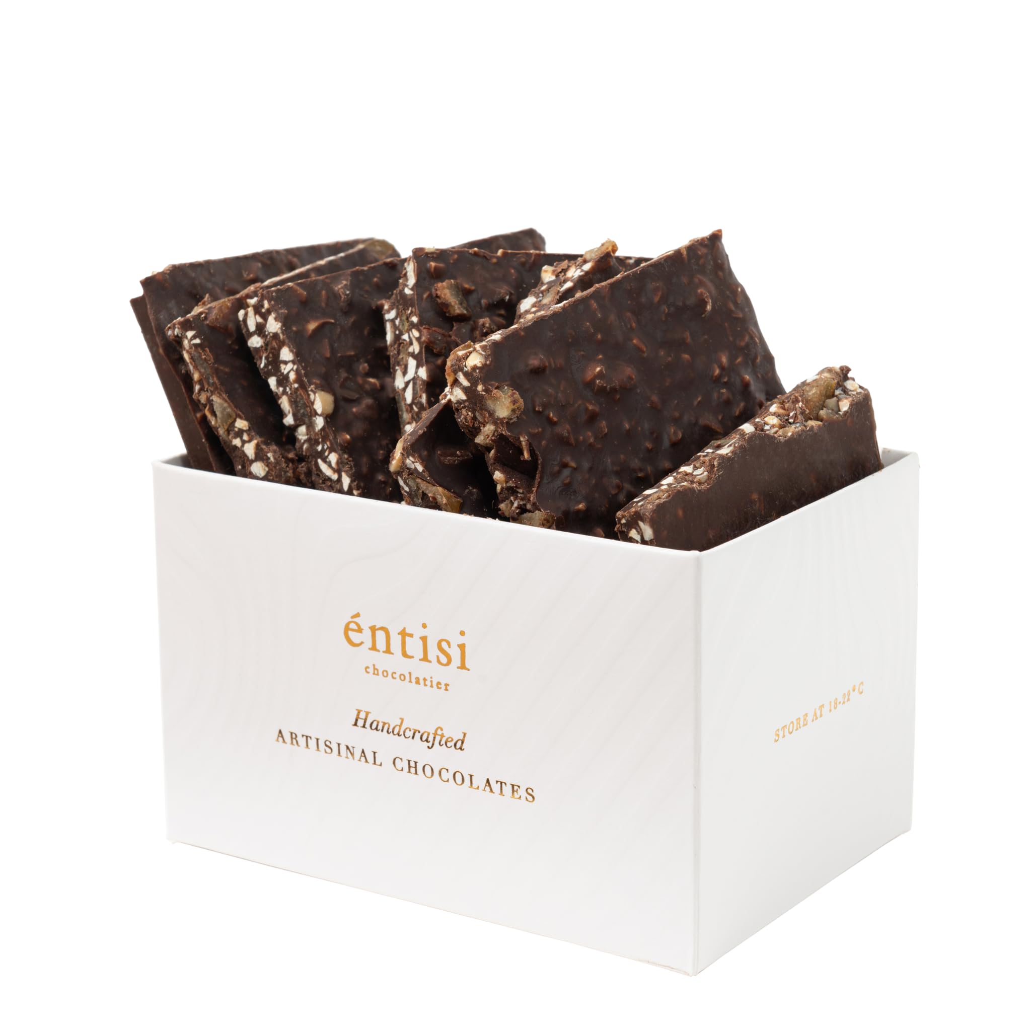 Entisi Candied Orange & Almond Barks - 240g