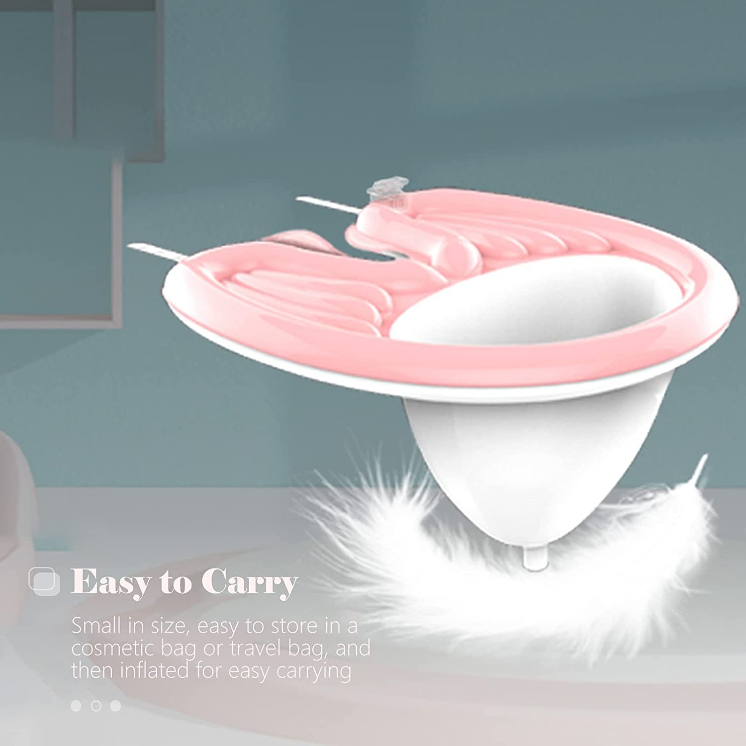 Ostin Home Shampoo Basin and Trays, Hair Washing Tray-Medical Shampoo Basin with Drain Wash Tube for The Disabled, Pregnant Women, Wash While in Wheelchair Or Chair 3