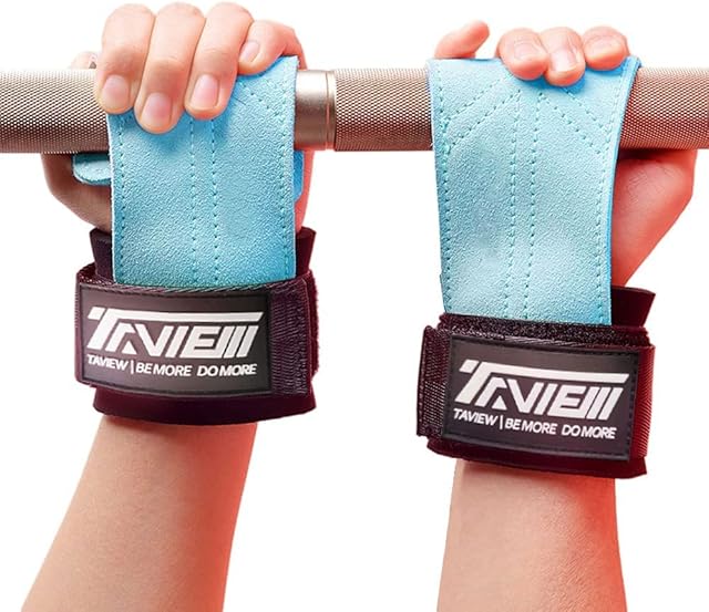 Premium Weight Lifting Wrist Hooks Straps for Maximum Grip Support - Deadlift Gloves and Grip Pads Alternative in Fitness Gym Power Training Like Pull Up Deadlifting & Shrugs