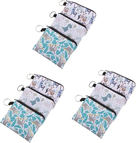 DOITOOL 6 piezas de estuche creativo para auriculares tarjetas cambio de maquillaje bolsas de enfermería bolsa pequeña para función de tampones