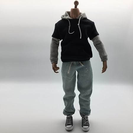 Amazon P Prettyia 1 6スケールメンズ服黒パーカーデニムジーンズキャップキャンバスシューズセット 1 フィギュア ドール 通販 Amazon P Prettyia 1 6スケールメンズ服黒パーカーデニムジーンズキャップキャンバスシューズセット 1 フィギュア ドール 通販